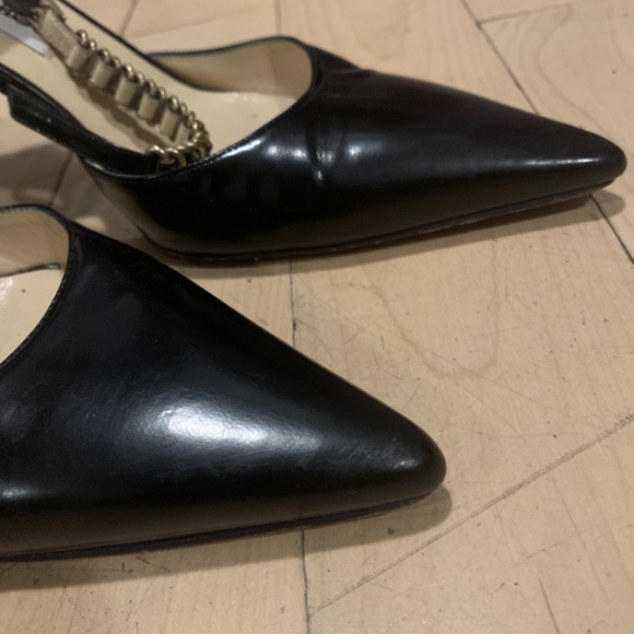 Jimmy Choo heels with metal detailing black and gold - Picture 8 of 9